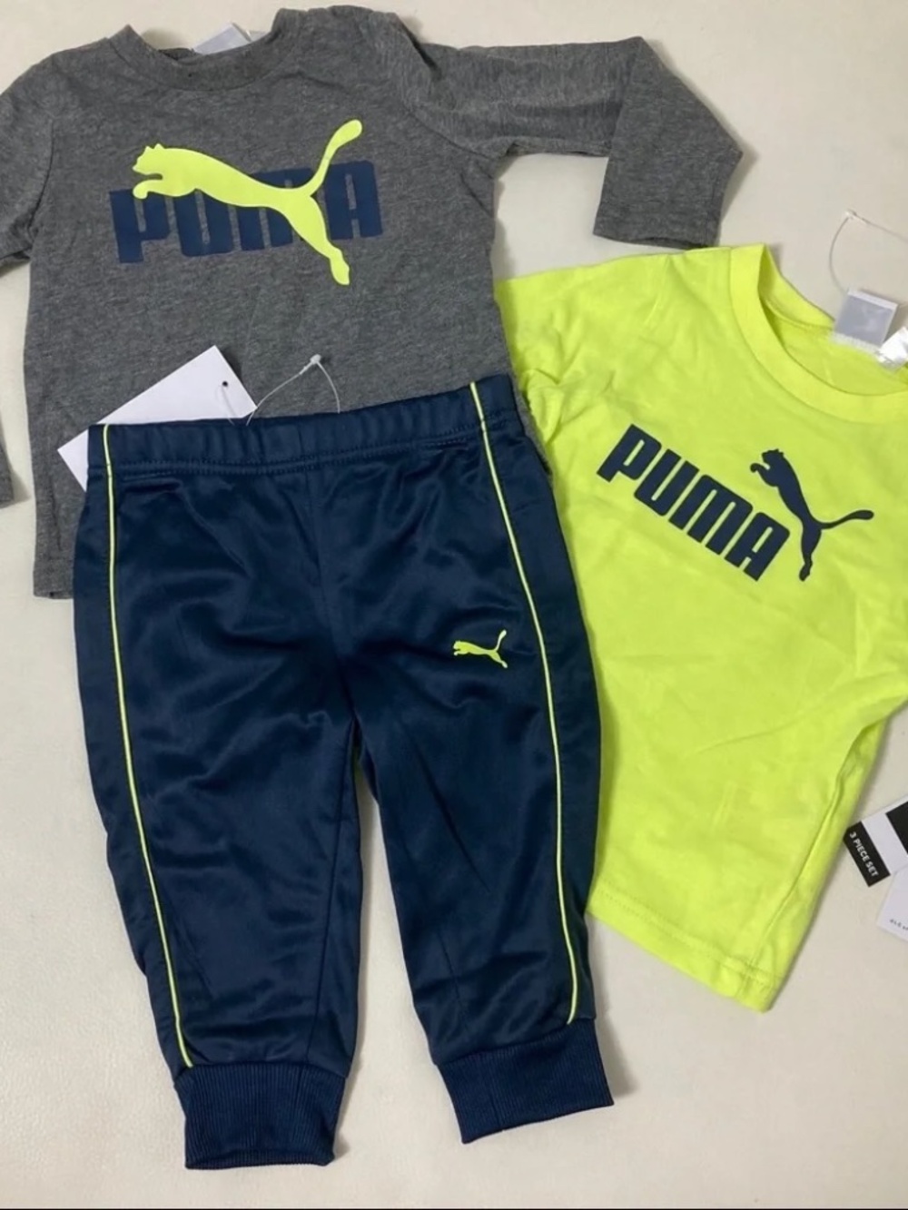 Puma cute neon 3 pieces pants set 4014